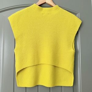 Anthropologie Yellow Sweater Vest